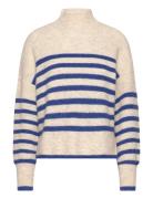 Onlfridi Life Ls Stripe High Neck Knt Tops Knitwear Turtleneck Beige O...