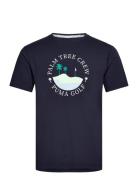 Puma X Ptc Island Tee Tops T-shirts Short-sleeved Navy PUMA Golf