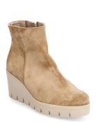 Wedge Ankle Boot Shoes Boots Ankle Boots Ankle Boots With Heel Beige G...