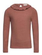 Nmfthora Ls Slim Top Lil Tops T-shirts Long-sleeved T-shirts Brown Lil...