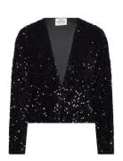 Seqi Emily Jacket Tops Knitwear Cardigans Black Mads Nørgaard