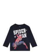 Nmmnaza Spiderman Ls Top Noos Mar Tops T-shirts Long-sleeved T-shirts ...