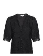 Lucie Tops Shirts Short-sleeved Black SUNCOO Paris