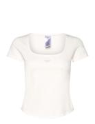 Cl Wde Tee Sport T-shirts & Tops Short-sleeved Cream Reebok Classics