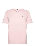 Modern Regular C-Nk Ss Tops T-shirts & Tops Short-sleeved Pink Tommy H...