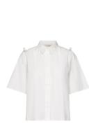 Esrikka Ss Shirt Tops Shirts Short-sleeved White Esme Studios