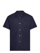 Linowbbhomer Ss Shirt Tops Shirts Short-sleeved Navy Bruuns Bazaar