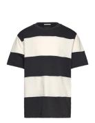 Regular Cutline T-Shirt Tops T-shirts Short-sleeved Multi/patterned To...