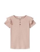 Nmffrida Ss Slim Top Lil Tops T-shirts Short-sleeved Pink Lil'Atelier