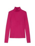 Pullover Long Sleeve Tops Knitwear Turtleneck Pink Marc O'Polo