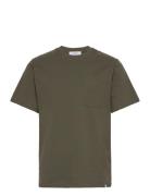 Supplies T-Shirt Tops T-shirts Short-sleeved Khaki Green Les Deux