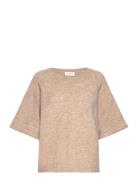 Cmibra-Raglan-Pullover Tops Knitwear Jumpers Beige Copenhagen Muse