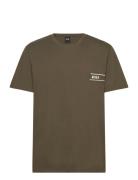 Tshirtrn 24 Tops T-shirts Short-sleeved Khaki Green BOSS