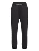 Intarsia Logo Terry Jogger Bottoms Sweatpants Black Calvin Klein
