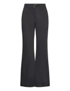 Carlo Highwaist Straight Pants Bottoms Trousers Suitpants Black Tamari...