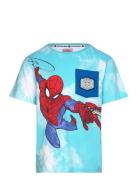 Tshirt Tops T-shirts Short-sleeved Blue Spider-man