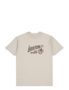 Vinton S/S Stt Tops T-shirts Short-sleeved Beige Brixton