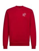 Ray-Bow Crew Tops Sweat-shirts & Hoodies Sweat-shirts Red Stan Ray
