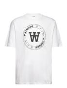 Asa Tirewall T-Shirt Gots Tops T-shirts Short-sleeved White Double A B...