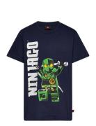 Lwtano 308 - T-Shirt S/S Tops T-shirts Short-sleeved Navy LEGO Kidswea...