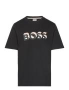 Short Sleeves Tee-Shirt Tops T-shirts Short-sleeved Black BOSS