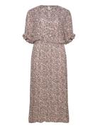 Carchianti S/S Long Dress Wvn Noos Knelang Kjole Multi/patterned ONLY ...