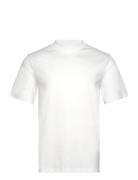 Ace Mock Neck T-Shirt Designers T-shirts Short-sleeved White J. Lindeb...