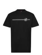 Opus Dot Stripe Tops T-shirts Short-sleeved Black Santa Cruz