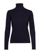 Srmarla Rollneck Knit Tops Knitwear Turtleneck Blue Soft Rebels