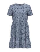 Vipaya S/S Dress - Noos Kort Kjole Blue Vila