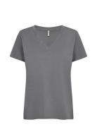 Sc-Derby Tops T-shirts & Tops Short-sleeved Grey Soyaconcept