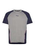 Rivoli Running Tee Tops T-shirts Short-sleeved Grey FILA