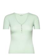 Ss Henley Tops T-shirts & Tops Short-sleeved Green Lee Jeans