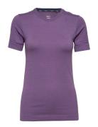 Fuseknit Comfort Rn Ss Sport T-shirts & Tops Short-sleeved Purple Craf...