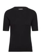 Objnoelle S/S Knit T-Shirt Noos Tops T-shirts & Tops Short-sleeved Bla...