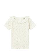 Nmfhulla Ss Slim Top Lil Tops T-shirts Short-sleeved Cream Lil'Atelier