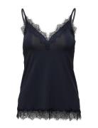 Strap Top Tops T-shirts & Tops Sleeveless Navy Rosemunde