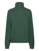 Vilajuli Rollneck L/S Knit - Noos Tops Knitwear Turtleneck Green Vila