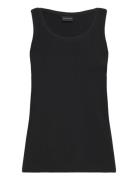 Basic Jersey Top Tops T-shirts & Tops Sleeveless Black Brandtex