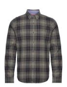 L/S Cotton Lumberjack Shirt Tops Shirts Casual Black Superdry