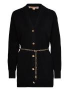 Empire Chain Belt Cardi Tops Knitwear Cardigans Black Michael Kors