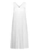 Dress Knelang Kjole White United Colors Of Benetton