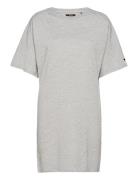 Cotton Modal Tshirt Dress Kort Kjole Grey Superdry