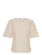 Nadine Top Tops T-shirts & Tops Short-sleeved White Twist & Tango