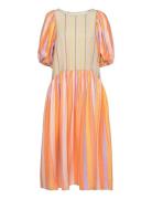 Amelia, 1390 Woven Stripe Knelang Kjole Multi/patterned STINE GOYA