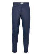 Checked Stretch Club Pants Bottoms Trousers Formal Navy Lindbergh