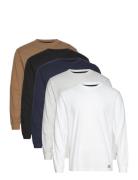 Hco. Guys Knits Tops T-shirts Long-sleeved White Hollister