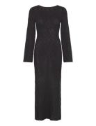 Ayra Fine Knitted Maxi Dress Maxikjole Festkjole Black Bubbleroom