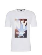 Tiburt 511 Tops T-shirts Short-sleeved White BOSS