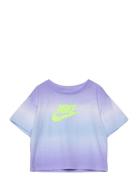 Icon Gradient Futura Boxy Tee Sport T-shirts Short-sleeved Purple Nike